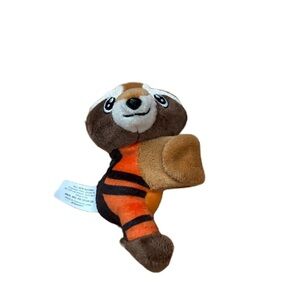 Marvel Rocket Raccoon Plush Cuff Jewelry Bracelet Tan Brown Orange